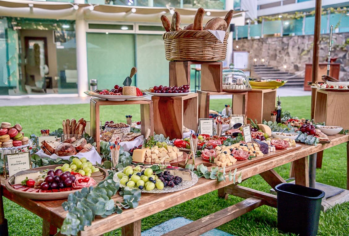 Mesa de degustación gourmet