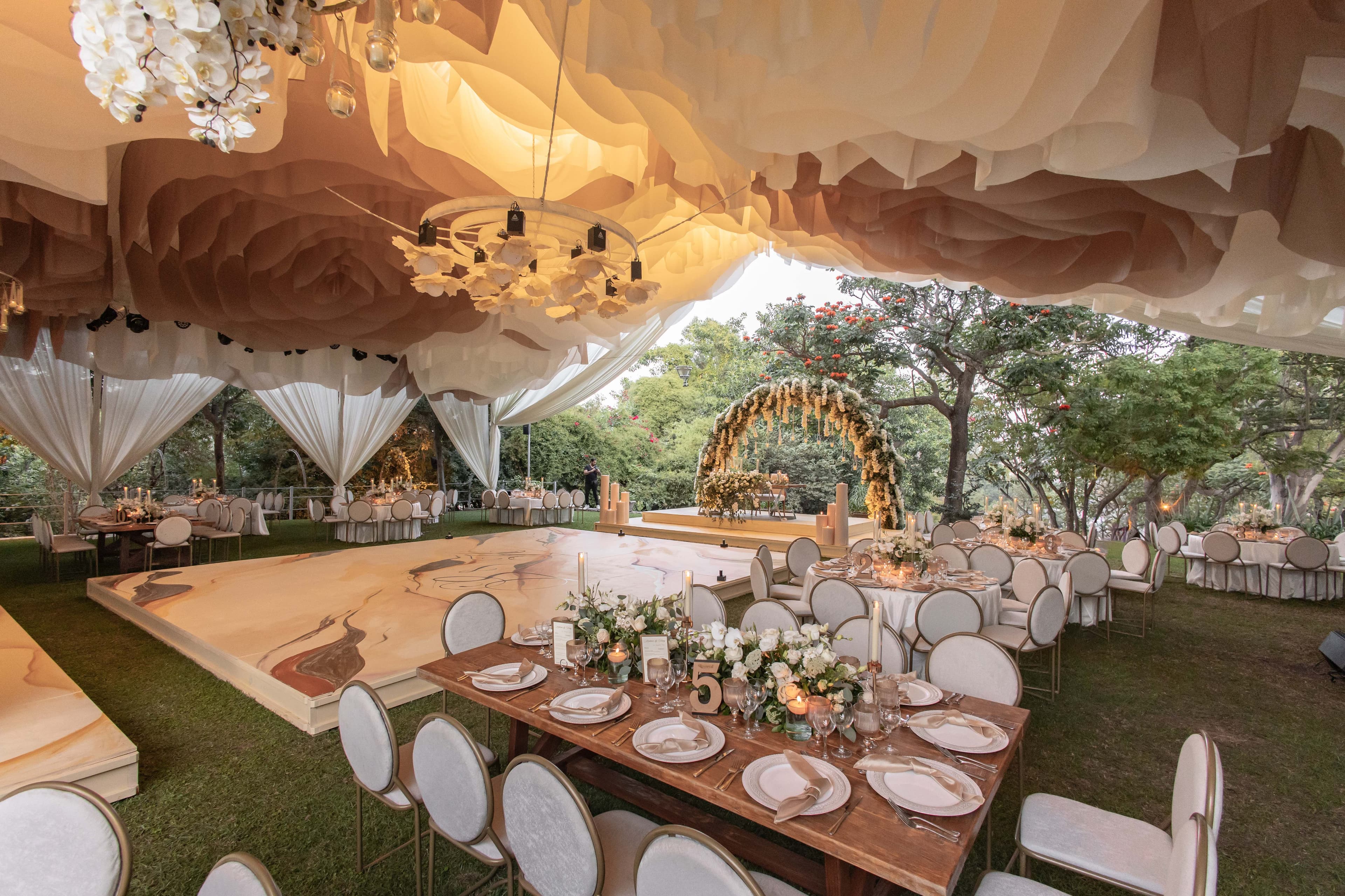 Recepción elegante El Romeral